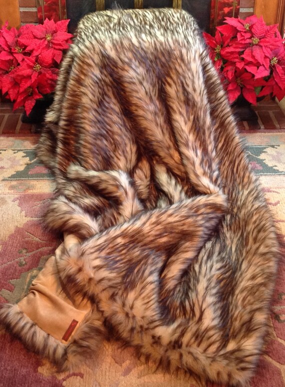 Big w faux fur throw hotsell