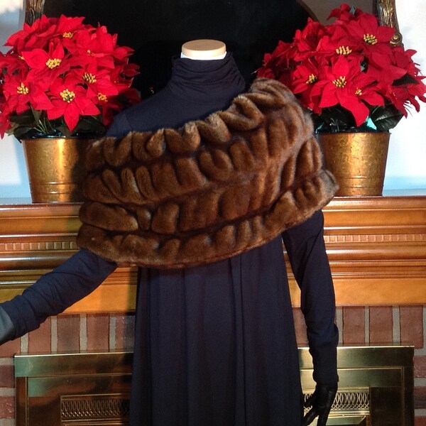 Mink Faux Fur Sweater Stole/Tissavel Finest Faux Fur/Machine Washable/Fits Sizes 6-14/Perfect Gift for Her/Gift Ready Box/Ready to Ship!