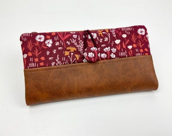 Large wallet Lovis with imitation leather