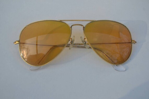 Vintage Ray Ban 58mm Ambermatic Outdoorsman Aviato