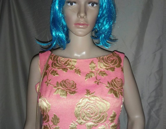Vintage Mid Century Minx Modes Pink and Gold Metal