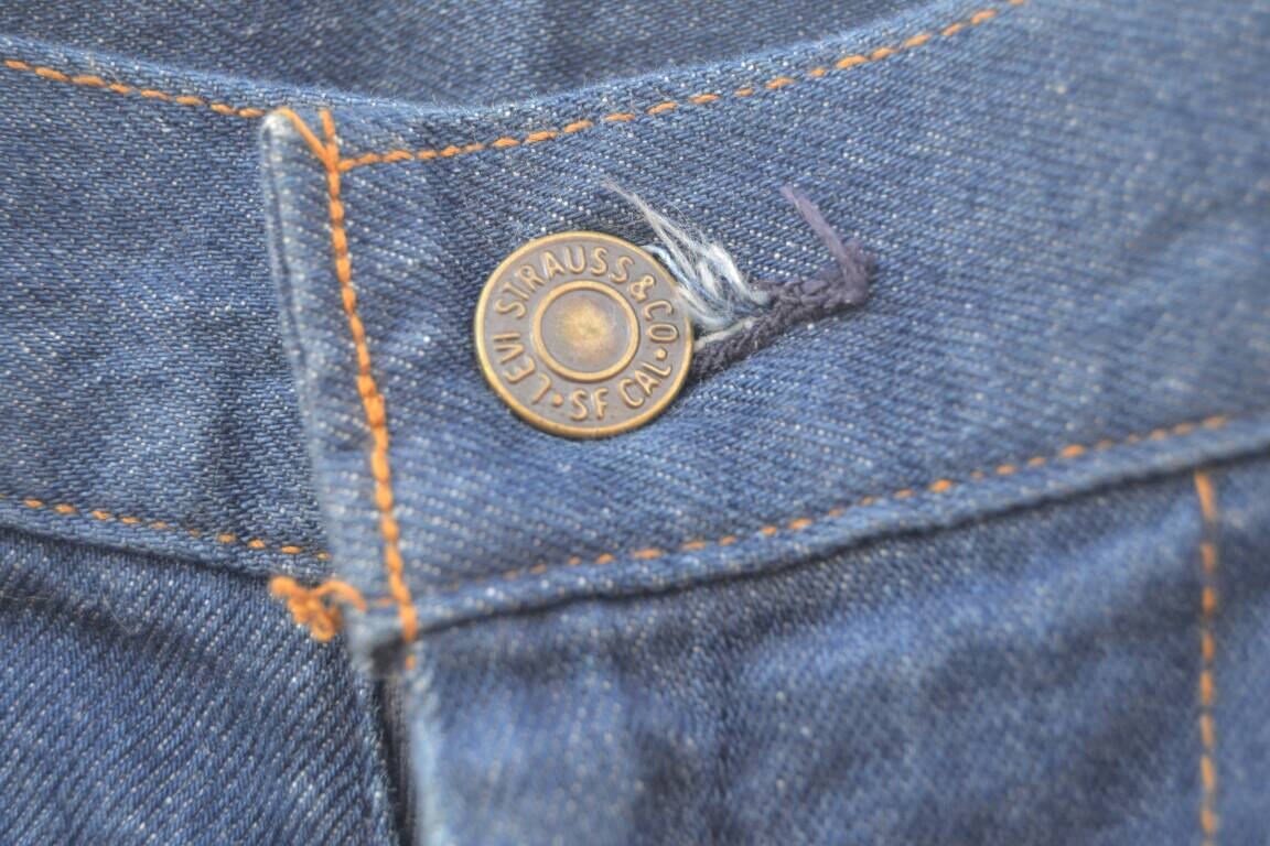 Vintage 70s Levi's Black and Gold Tab Sta Prest High Etsy