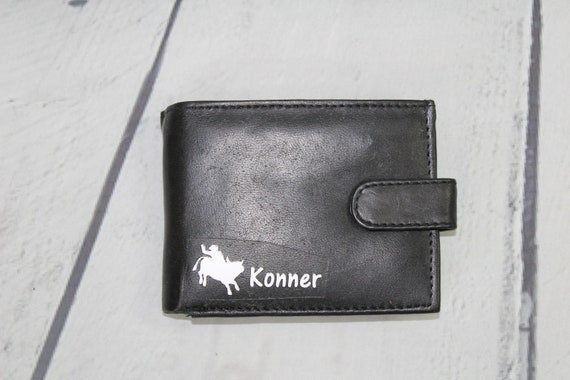 Money Clip Wallet Personalized Engraving Included Bull Rider Cowboy