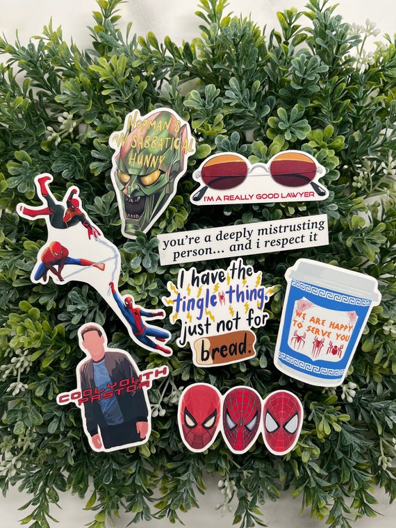 Spiderman No Way Home Sticker Pack Glossy Vinyl Sticker Etsy