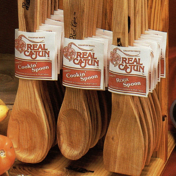 Cypress Wooden Spoons are handmade in Louisiana by Real Cajuns.