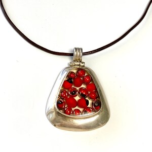 Vintage Art Pendant Sterling Silver One-of-a-Kind Necklace