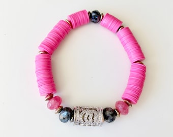 Hot Pink One-of-a-Kind Bracelet