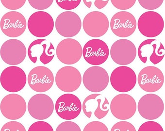 barbie logo fabric
