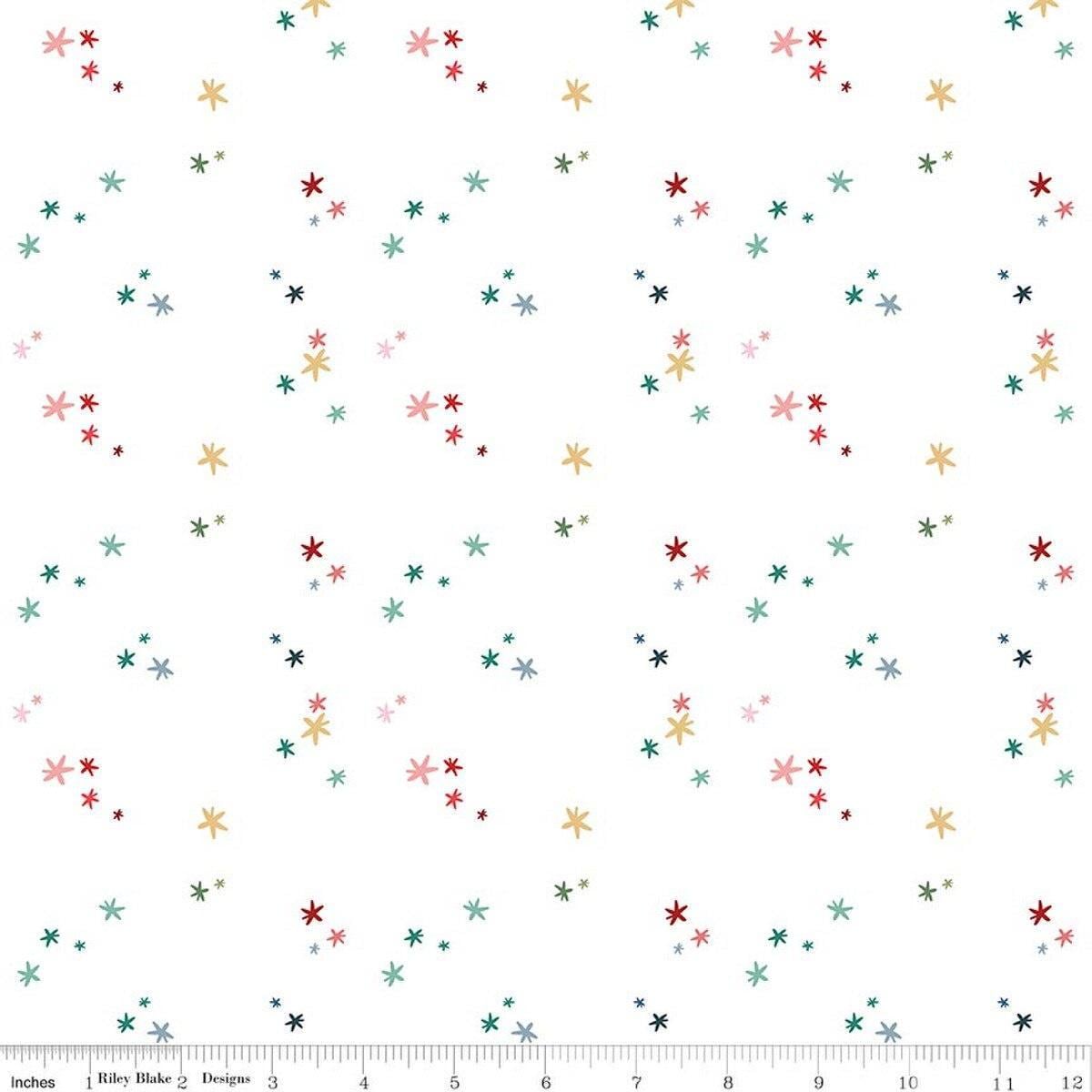 SALE Nutcracker Tradition Christmas Magic Snow White Christmas Fabric - C17676 - Riley Blake Quilting Cotton Fabric