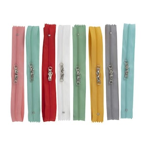 SALE Lori Holt Happy Zippers ST-22902 - Riley Blake Designs - Package of 8 Assorted Colors
