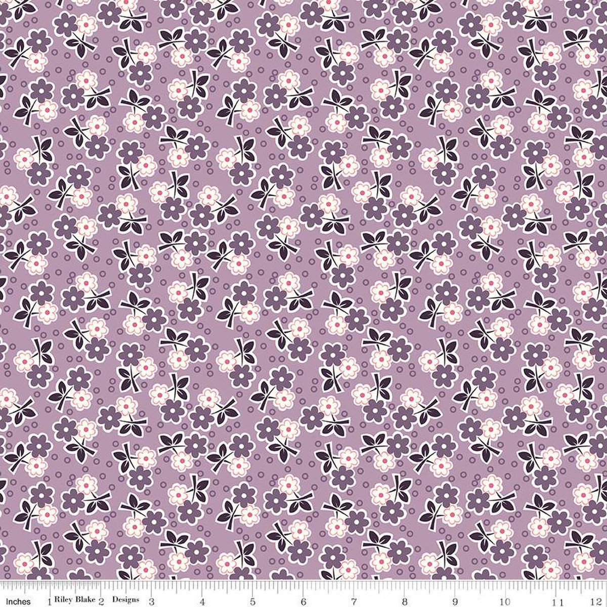 SALE Bee Vintage Alice C13081 Taffy by Riley Blake Designs - Floral Flowers - Lori Holt - Quilting Cotton Fabric