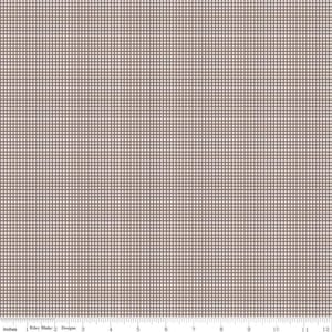 May include: A white fabric with a brown gingham pattern. The fabric is 12 inches wide and has a repeating pattern of brown and white squares.
