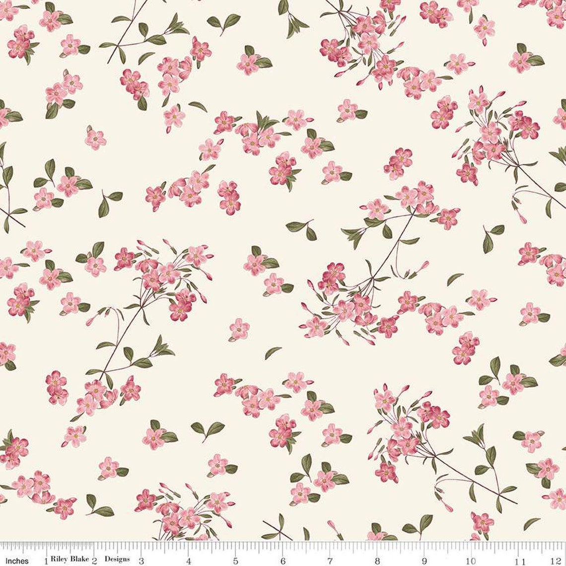 SALE Springtime Blossoms C12813 Pink by Riley Blake Designs - Flowers ...