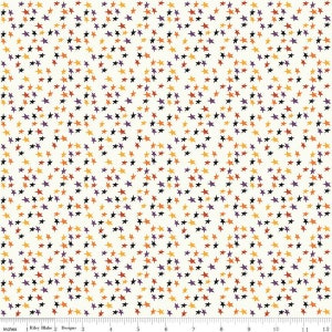 SALE Beggar's Night Stars C14504 Cream - Riley Blake Designs - Halloween - Quilting Cotton Fabric