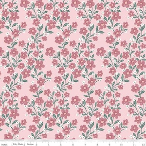 Buds & Butterflies Trailing Bliss C15351 Blush by Riley Blake Designs - Floral Flowers Vines - Quilting Cotton Fabric