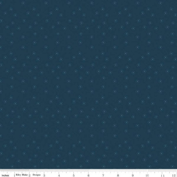 Red, White and True Starry C13187 Navy by Riley Blake Designs - Patriotic Starbursts - Quilting Cotton Fabric