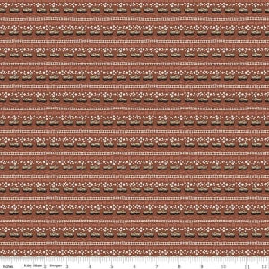 CLEARANCE 'Round the Mountain Bubble Convoy C13814 Rust - Riley Blake  - Trains Locomotives Tracks Bubbles - Quilting Cotton