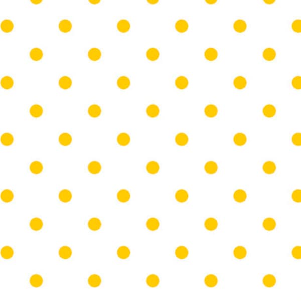 SALE Dots and Stripes and More Brights Small Dot 28892 ZS Yellow on White - QT Fabrics - Polka Dots Dotted - Quilting Cotton Fabric