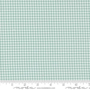 Shine Checks 55676 Sky - Moda Fabrics - Novelty PRINTED Gingham Plaid - Quilting Cotton Fabric