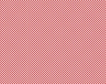 Tela básica de temporada a cuadros rojos Gingham - C777 - Tela de algodón para patchwork de Riley Blake