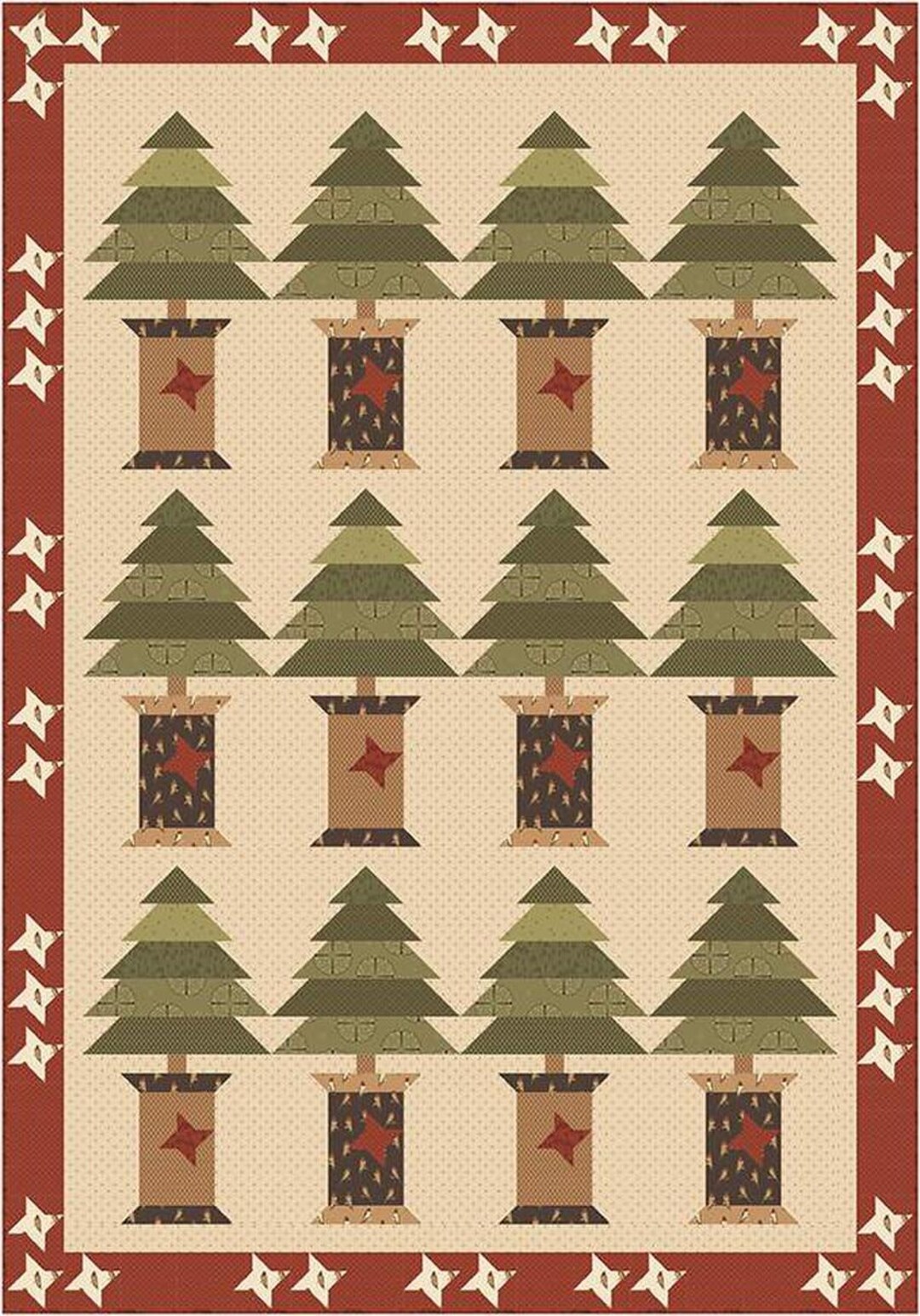 Noble Spools Quilt PATTERN P197 by Karen Walker - Riley Blake Designs ...