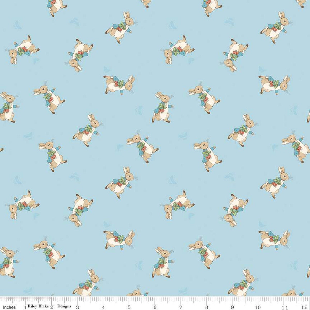 The Tale of Peter Rabbit Peter Toss C14702 Blue - Riley Blake Designs ...