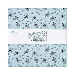 SALE Press On Layer Cake 10&quot; Stacker Bundle - Riley Blake Designs - 42 piece Precut Pre cut - J. Wecker Frisch -  Quilting Cotton Fabric
