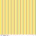 Mustard Yellow and White 1/8 Eighth Inch Stripe - Riley Blake Designs - Quilting Cotton Fabric