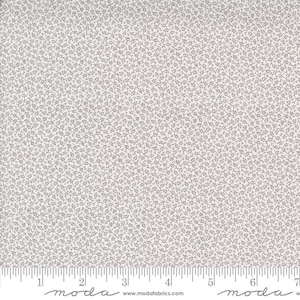 SALE Itty Bitty Background Gatherings Little Leaf 49285 Grey - Moda Fabrics - Tone-on-Tone Leaves - Quilting Cotton Fabric