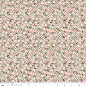 SALE Mercantile Legacy C14384 Lettuce by Riley Blake Designs - Lori Holt - Floral Flowers - Quilting Cotton Fabric