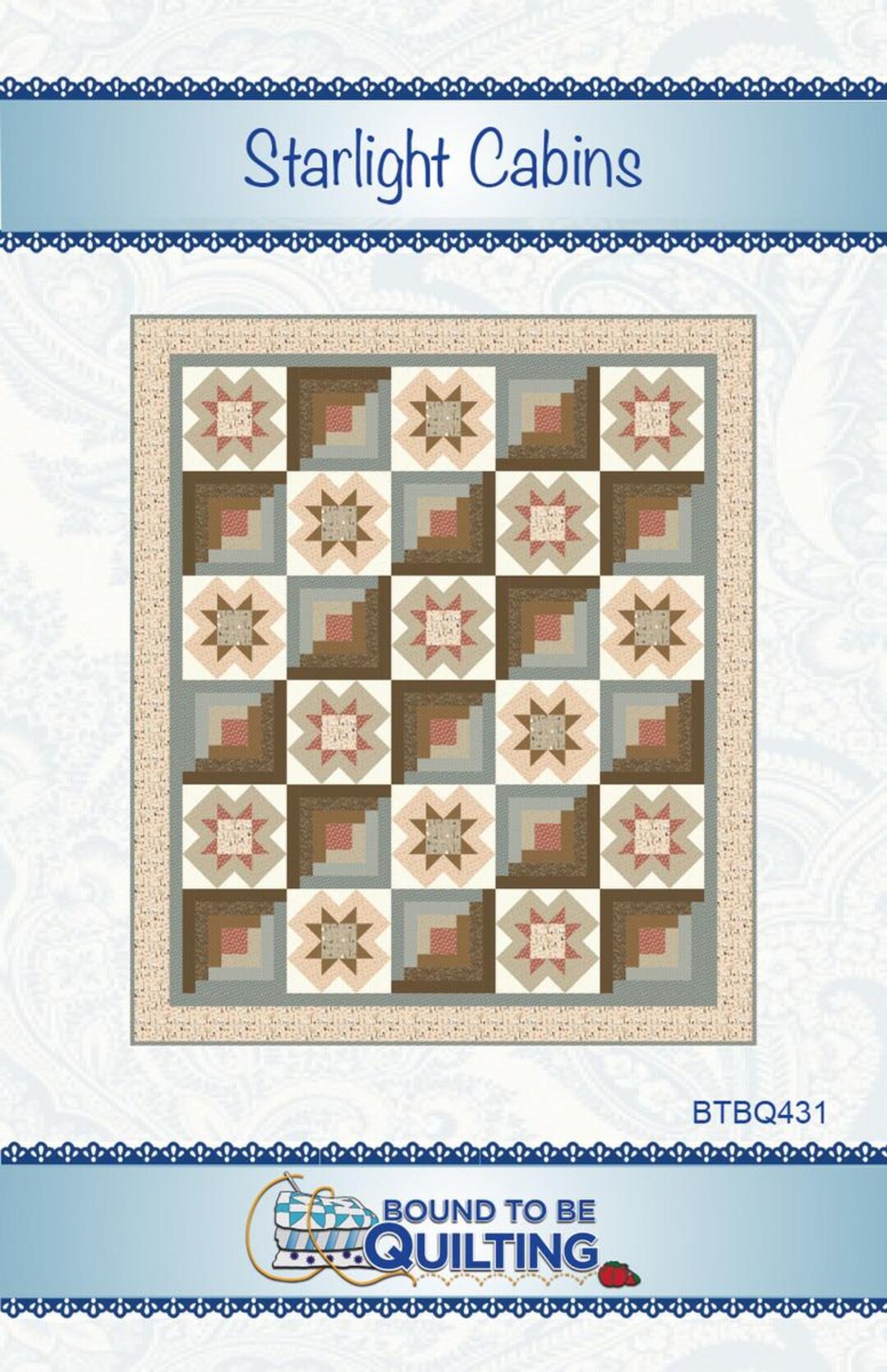 Starlight Riley Blake Pattern SALE Starlight Cabins Quilt PATTERN P236 - Bound to Be Quilting - Riley ...