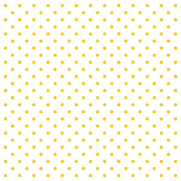 SALE Dots and Stripes and More Brights Mini Dot 28891 ZS Yellow on White - QT Fabrics - Polka Dots Dotted - Quilting Cotton Fabric