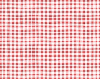 Firework Fields Gingham Red Checkered Fabric - C17583 - Riley Blake Quilting Cotton Fabric