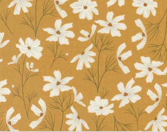 OFERTA Seaglass Summer Cottage 43180 Sunshine - Moda Fabrics - Flores, pétalos y tallos florales - Tela de algodón para acolchado