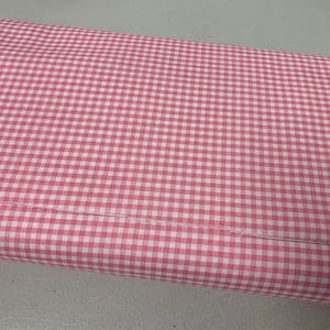 SALE Baby Pink and White 1/8&quot; Eighth Inch Small PRINTED Gingham - Riley Blake Designs - Checker - Quilting Cotton Fabric