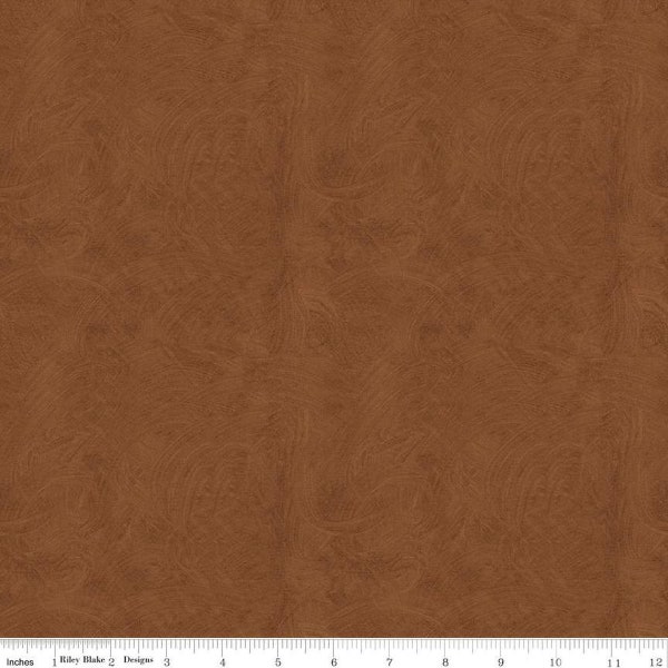 Ride the Range Brush C12744 Brown - Riley Blake Designs - Tone-on-Tone Semi-Solid - Quilting Cotton Fabric