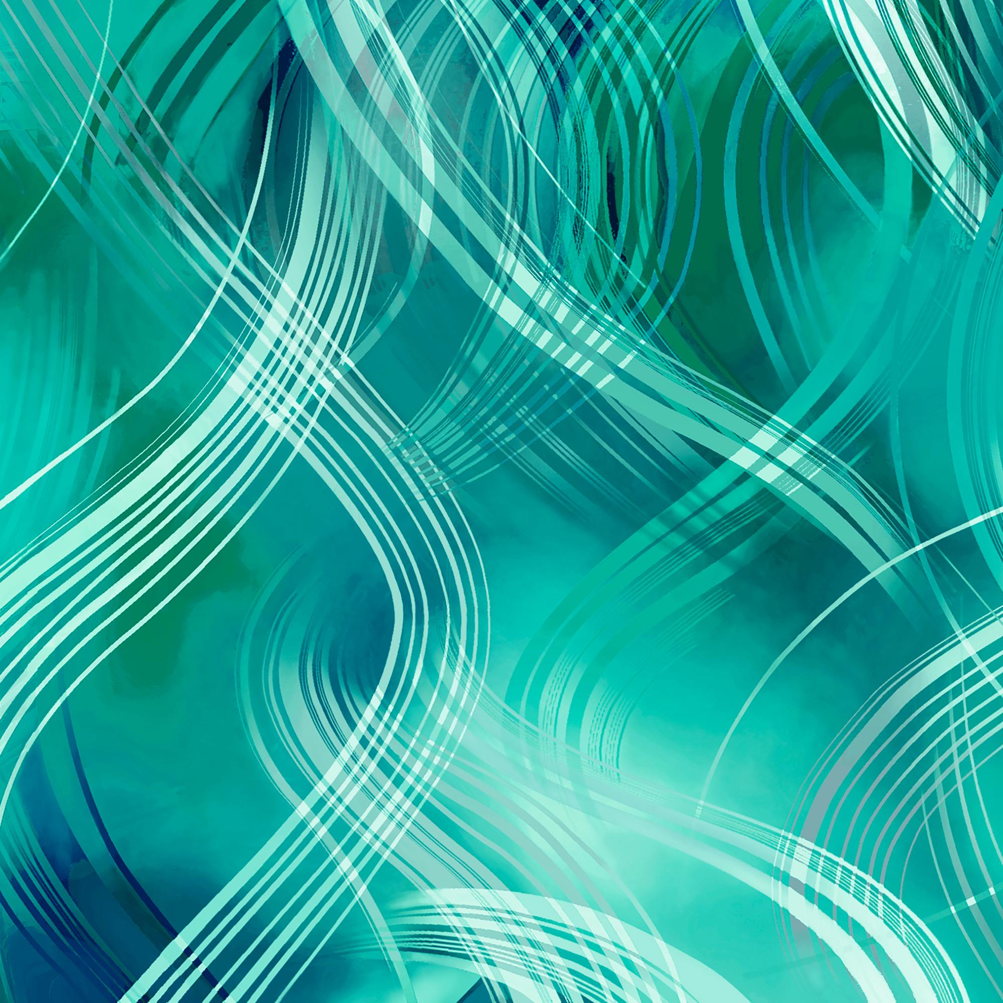 Synergy Wavy Plaid 30943 Turquoise Q - by QT Fabrics