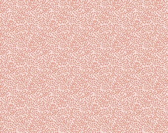 SALE New Dawn Blossoms C9855 Blush - Riley Blake Designs - Pink Floral Flowers Pin Dots - Quilting Cotton Fabric