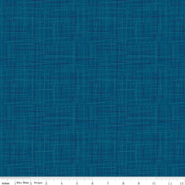 Grasscloth Cottons C780 Denim - Riley Blake Designs - Woven Look Basic - Quilting Cotton Fabric