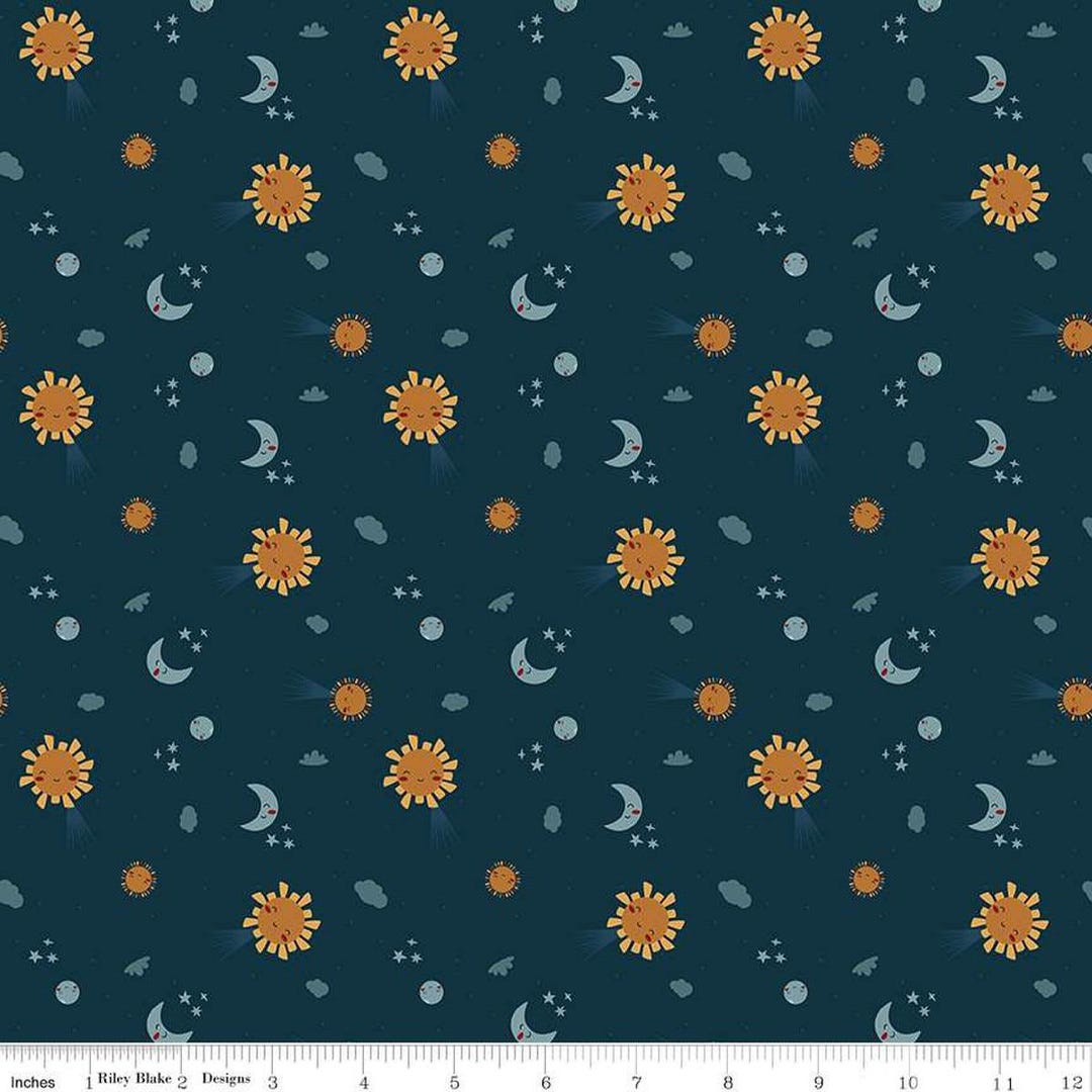 Created With Love Light & Dark C15973 Night - Riley Blake Designs ...