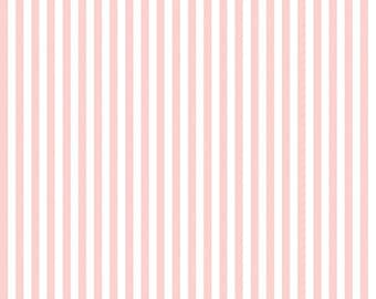 SALE Baby Pink and White 1/4 Quarter Inch Stripe - Riley Blake Designs - Quilting Cotton Fabric