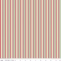 SALE Christmas Stripe Eighth Inch 1/8" - Riley Blake Designs - Red Green White Holiday - Quilting Cotton Fabric