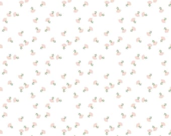 SALE Hibiscus Ditsy C11544 White - Riley Blake Designs - Floral Flowers - Quilting Cotton Fabric