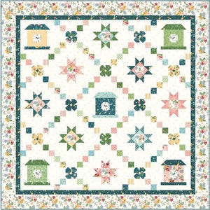 SALE Melody Lane Boxed Quilt Kit KT-15140 by Beverly McCullough - Riley Blake Designs - Box Pattern Fabric - Floral - Quilting Cotton Fabric