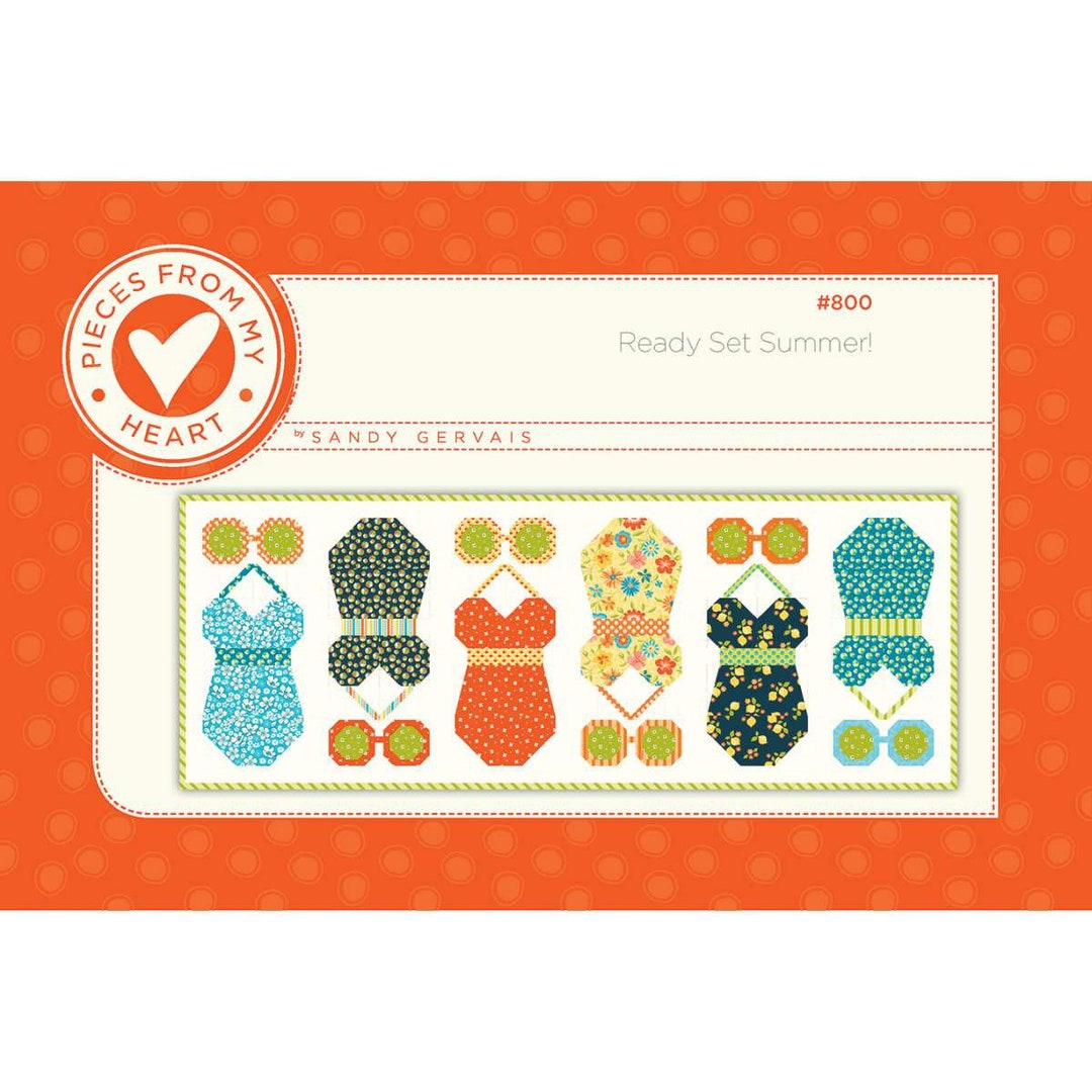 SALE Ready Set Summer Runner PATTERN 157 - Sandy Gervais - Riley Blake ...