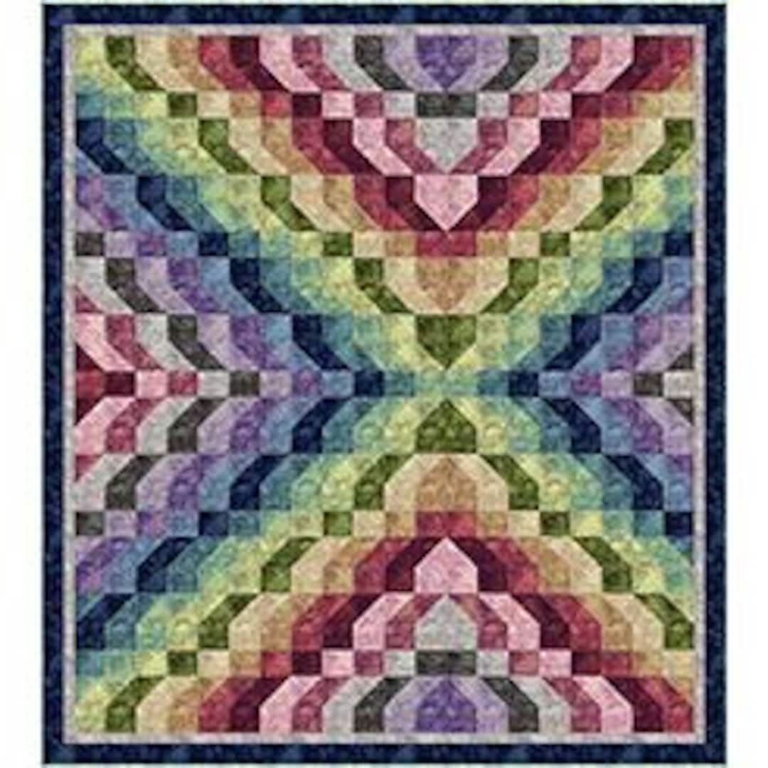 SALE Vibrant Ripples Quilt PATTERN - QT Fabrics - Instructions Only ...