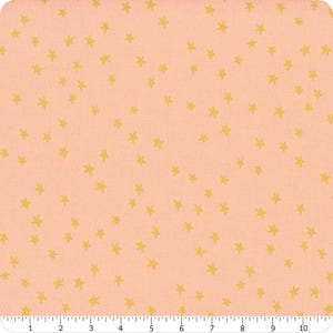 Starry New Blender Stars RS4109 Peach - Moda Fabrics - Small Scattered Novelty Stars - Ru- Star - Quilting Cotton Fabric