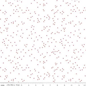 Blossom Red on White by Riley Blake Designs - Quilting Cotton Fabric