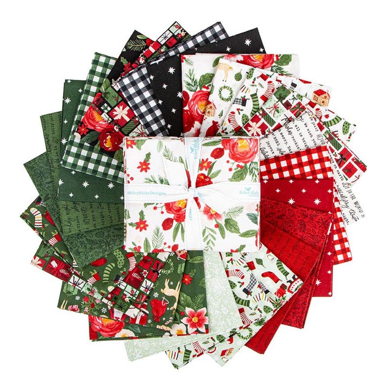 SALE Charming Christmas Fat Quarter Bundle 24-piece - Riley Blake ...