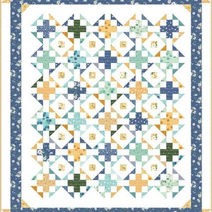 SALE Garden Terrace Quilt PATTERN P138 by Beverly McCullough - Riley Blake Designs - INSTRUCTIONS Only - Layer Cake 10" Stacker Friendly